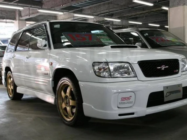 картинка Накладки на пороги STI II Type M для Subaru Forester SF магазин  StreetTuning 
