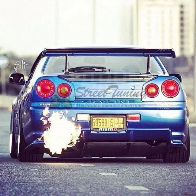 картинка Задний диффузор "Nismo Nur" на Nissan Skyline R34 GTR магазин  StreetTuning 