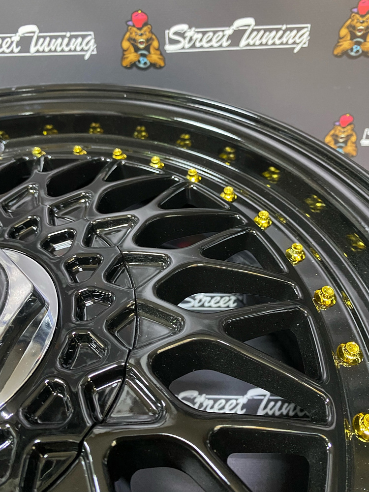 картинка Новые диски BBS RS R16 J6.5 ET30 4x100/114,3 Black Gloss от магазина  StreetTuning