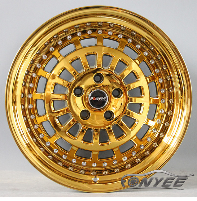 картинка Новые диски ESM 015 R18 5x114,3 ET15 J9,5 золото хром магазин  StreetTuning 