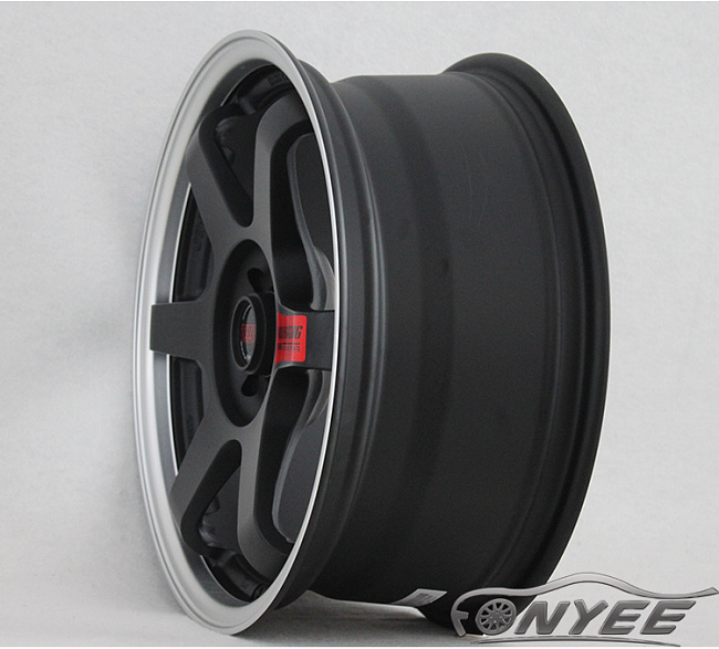картинка Новые диски Rays TE37 R16 4X100/4X114,3 ET38 J7 черные матовые + хром полка магазин  StreetTuning 