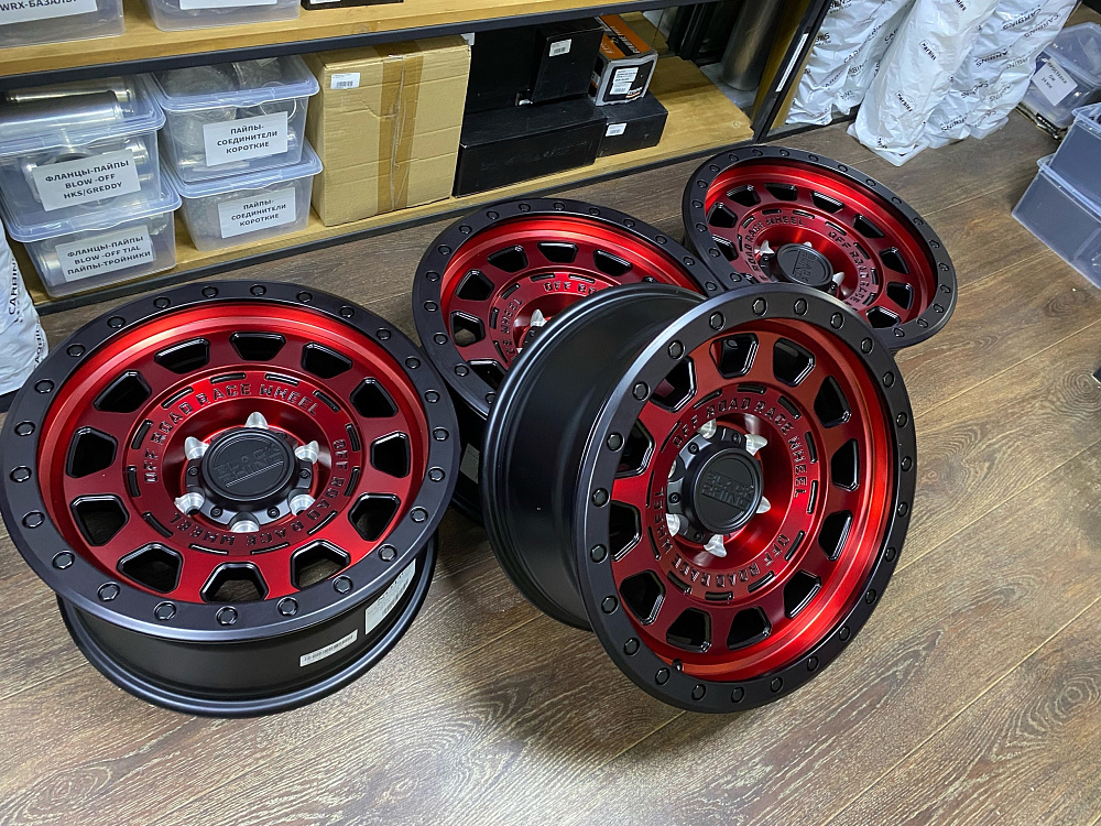 картинка Новые диски Black Rhino 1206 - R17 j8.5 ET0 6x139.7 red/black от магазина  StreetTuning