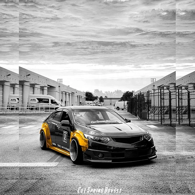 картинка Комплект расширений крыльев + пороги (накладки) RV V1 для Acura TSX II магазин  StreetTuning 