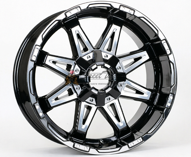 картинка Диски KMC Wheels XD775 Rockstar R20 10J ET-12 5X127+5X139.7  Black магазин  StreetTuning 