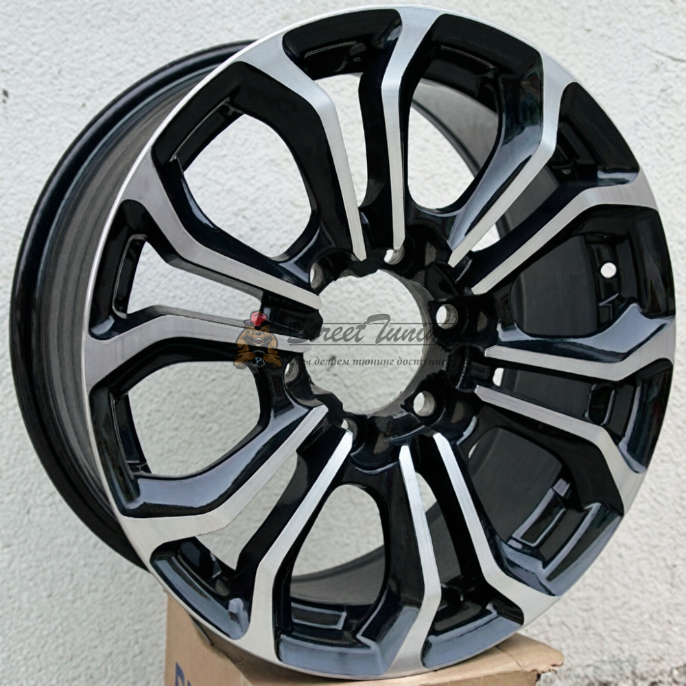 картинка Диски FBX198 R17 J7,5 ET25 6X139,7 black+polished от магазина  StreetTuning