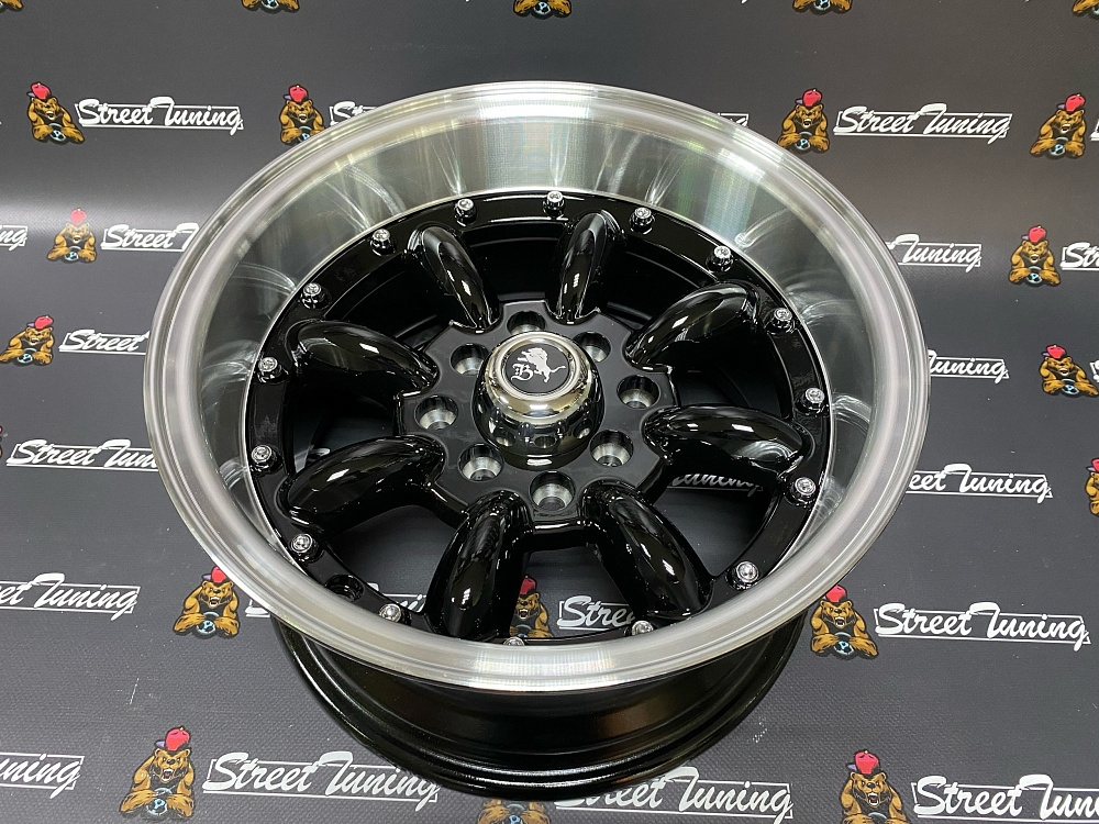 картинка Новые диски Watanabe R13 J7 ET(-7) 4x100/114.3 Black + Silver от магазина  StreetTuning
