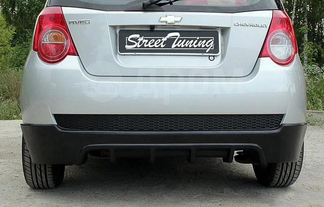 картинка Тюнинг обвес заднего бампера Chevrolet Aveo Хэтчбек 3 дв. 2006-2008 магазин  StreetTuning 