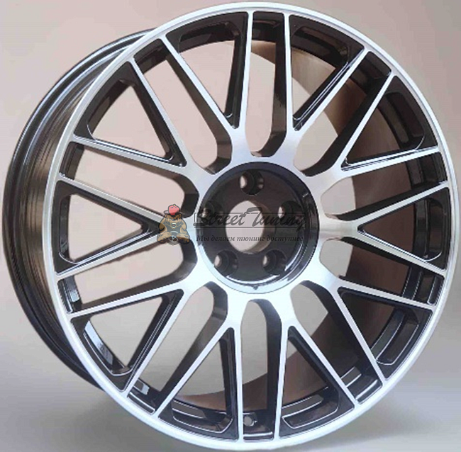 картинка Диски AMG FBX161 R20 J9,5 ET45 5X112 black + polished магазин  StreetTuning 
