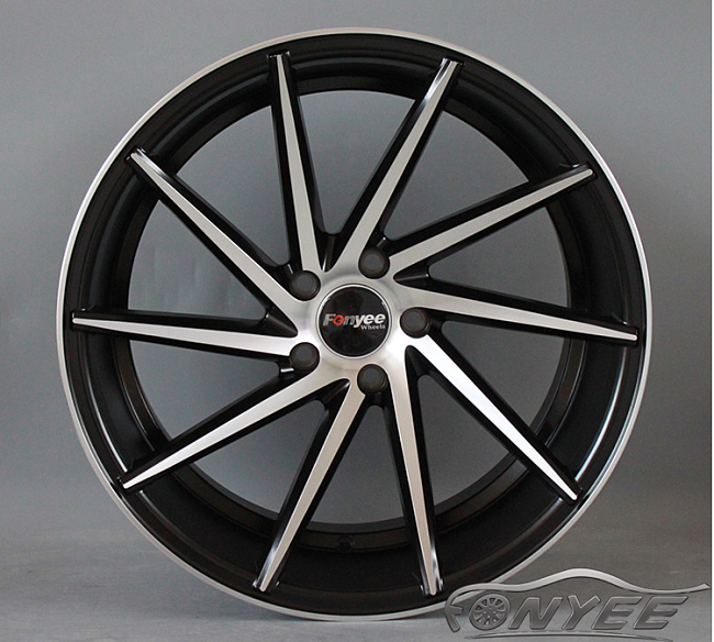 картинка Новые диски Vossen CVT-R Replica R19 5X112 ET32 J8,5 черный мат + серебро магазин  StreetTuning 