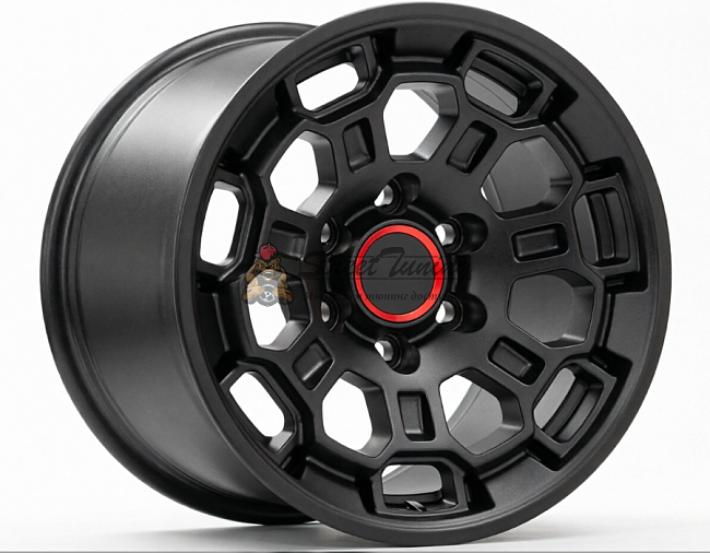 картинка Диски TRD Pro TR6 R18 9J ET15 6X139.7  Matt Black магазин  StreetTuning 