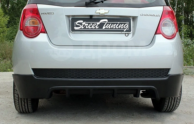 картинка Тюнинг обвес заднего бампера Chevrolet Aveo Хэтчбек 5 дв. 2008-2012 магазин  StreetTuning 