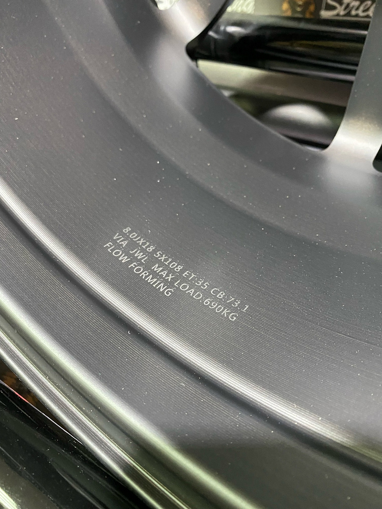 картинка Новые диски HRE DQ015 Flow Forming R18 J8 ET35 5X108 Black Mat от магазина  StreetTuning