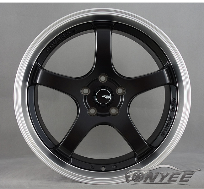 картинка Новые диски Advan GT R19 5x120 ET30 J8,5 черные магазин  StreetTuning 