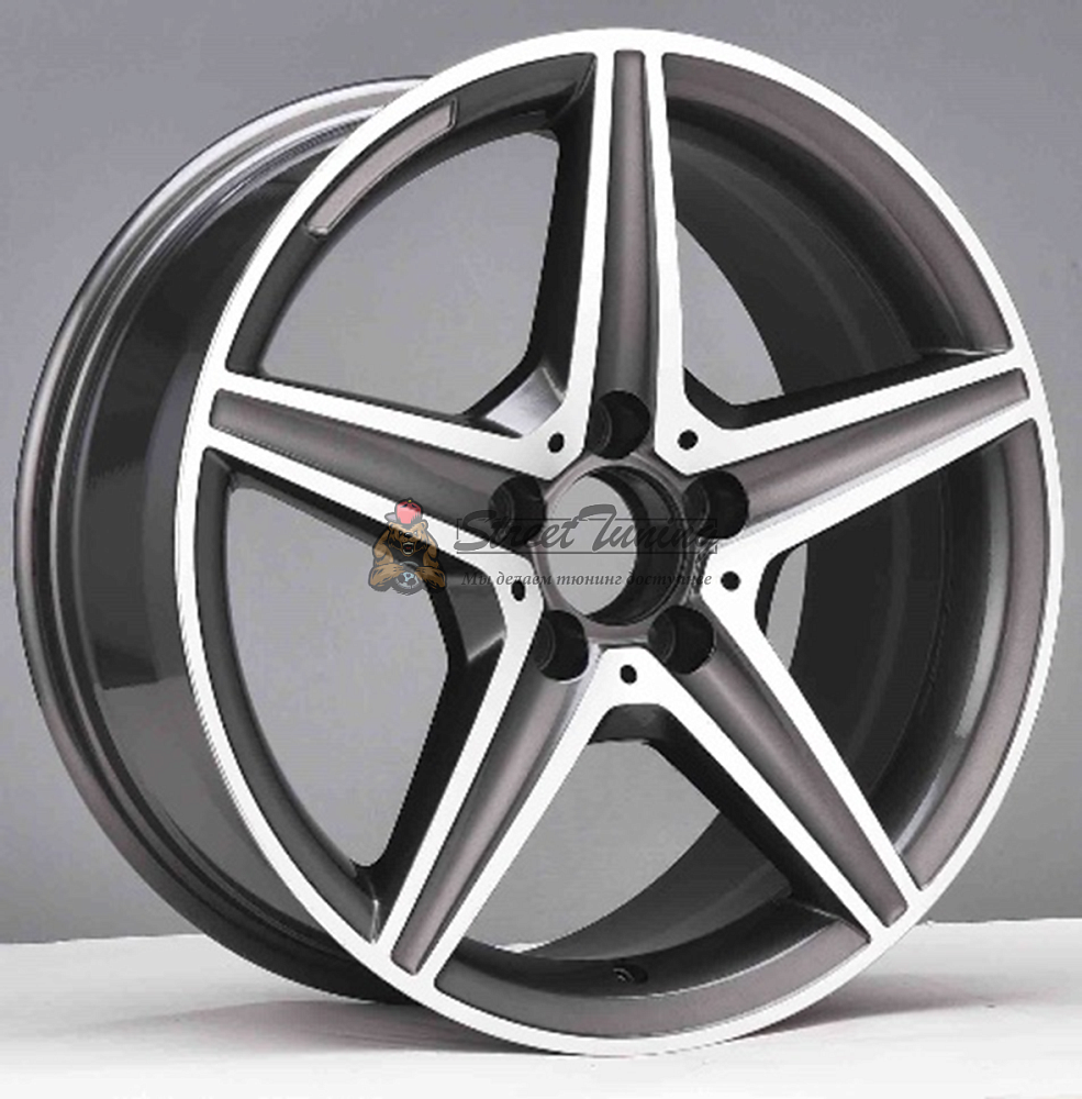 картинка Диски AMG FBX163 R19 J8 ET35 5X112 black + polished от магазина  StreetTuning