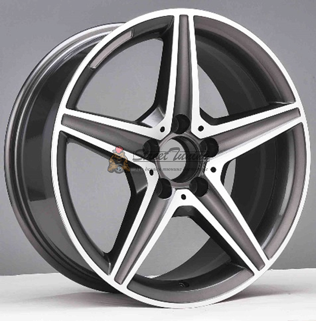 картинка Диски AMG FBX163 R19 J9,5 ET45 5X112 black + polished магазин  StreetTuning 