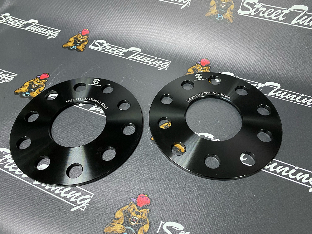 картинка Проставка Starleks 5 мм 5x114.3/120 цо 64.1 сквозная, Black от магазина  StreetTuning