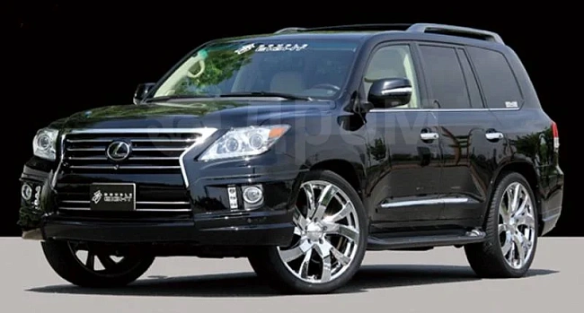 картинка Накладка на передний и задний бампер Double Eight для Lexus LX570 магазин  StreetTuning 