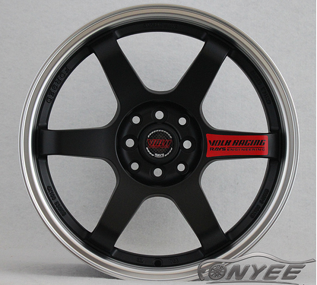 картинка Новые диски Rays TE37 R16 4X100/4X114,3 ET38 J7 черные матовые + хром полка магазин  StreetTuning 