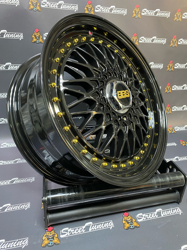 картинка Новые диски BBS RS R16 J6.5 ET30 4x100/114,3 Black Gloss от магазина  StreetTuning