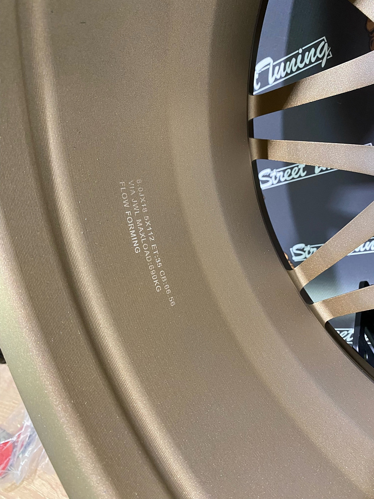картинка Новые диски SRL DQ012 R18 J8 ET35 5X112 Satin Bronze от магазина  StreetTuning