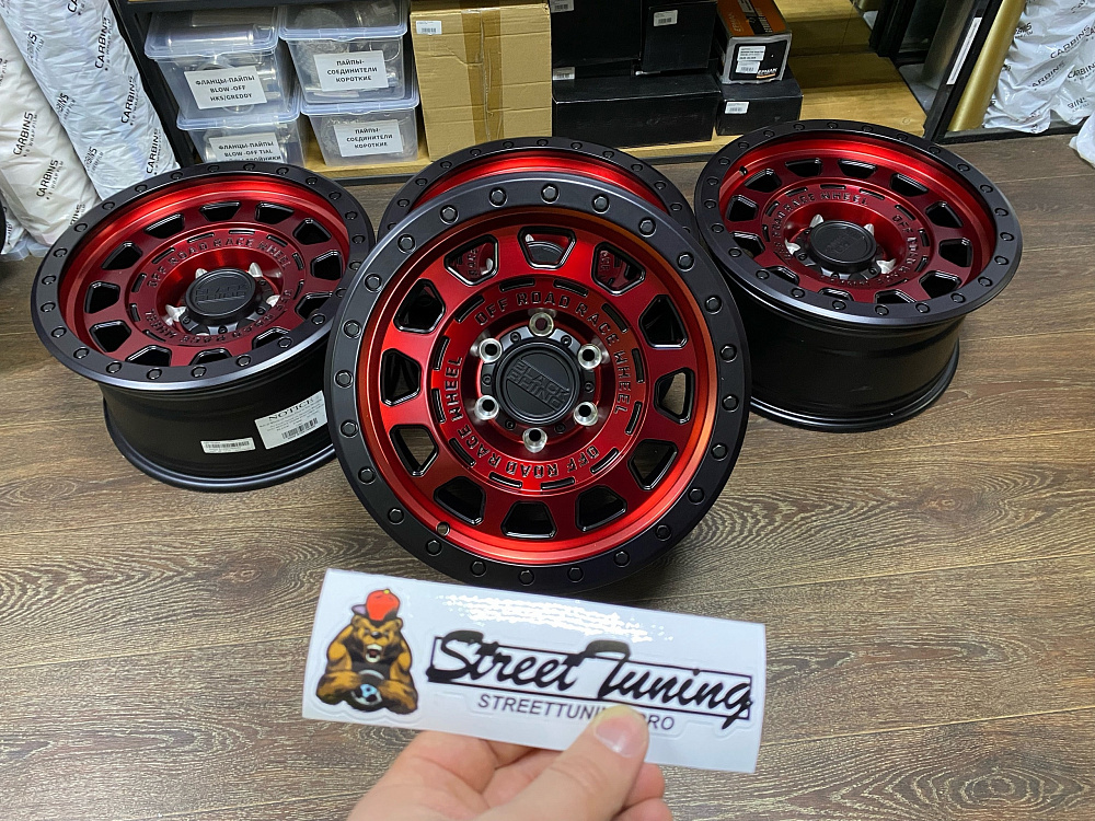 картинка Новые диски Black Rhino 1206 - R17 j8.5 ET0 6x139.7 red/black от магазина  StreetTuning